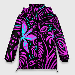 Женская зимняя куртка Цветочная композиция Fashion trend