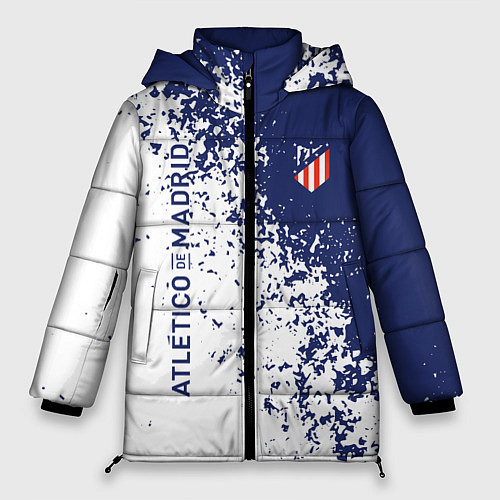 Женская зимняя куртка Atletico madrid football sport / 3D-Красный – фото 1