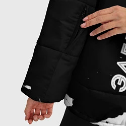 Куртка зимняя женская Электрик из России и Герб Российской Федерации, цвет: 3D-черный — фото 2