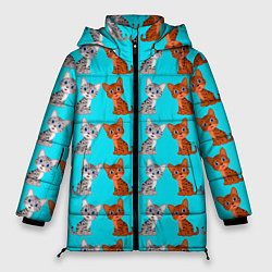 Куртка зимняя женская CURIOUS KITTENS, цвет: 3D-светло-серый