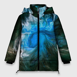 Куртка зимняя женская Неоновые краски - Синий, цвет: 3D-красный