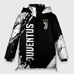 Куртка зимняя женская Fc juventus фс ювентус, цвет: 3D-черный