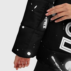 Куртка зимняя женская Повар из России и Герб Российской Федерации, цвет: 3D-черный — фото 2