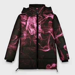 Куртка зимняя женская Неоновые пары дыма - Розовый, цвет: 3D-красный