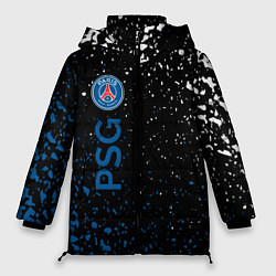 Куртка зимняя женская Psg брызги красок, цвет: 3D-черный