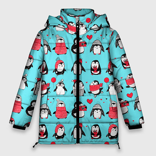 Женская зимняя куртка PENGUINS ON THE POSITIVE / 3D-Черный – фото 1