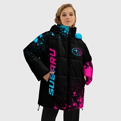 Куртка зимняя женская Subaru Neon Gradient FS, цвет: 3D-черный — фото 2