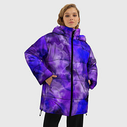 Куртка зимняя женская Космический хаос, цвет: 3D-красный — фото 2