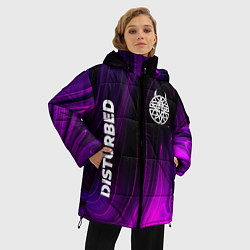Куртка зимняя женская Disturbed Violet Plasma, цвет: 3D-черный — фото 2