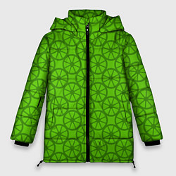 Женская зимняя куртка Зеленые колеса