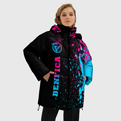 Куртка зимняя женская Benfica - Neon Gradient, цвет: 3D-черный — фото 2