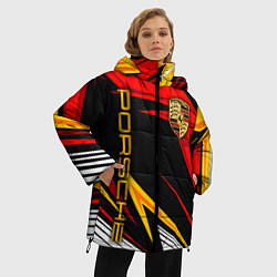 Куртка зимняя женская ПОРШЕ - RED SPORT, цвет: 3D-светло-серый — фото 2