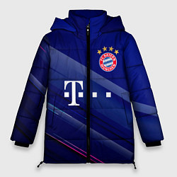 Куртка зимняя женская Bayern munchen Абстракция, цвет: 3D-черный