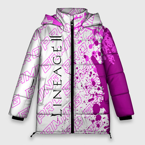 Женская зимняя куртка Lineage 2 pro gaming: по-вертикали / 3D-Черный – фото 1
