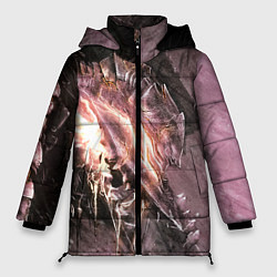 Куртка зимняя женская Берсерк Гатс В Доспехах Извергает Огонь, цвет: 3D-светло-серый