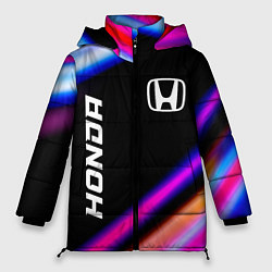 Куртка зимняя женская Honda speed lights, цвет: 3D-черный