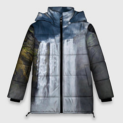 Куртка зимняя женская Водопад Скогафосс, цвет: 3D-красный