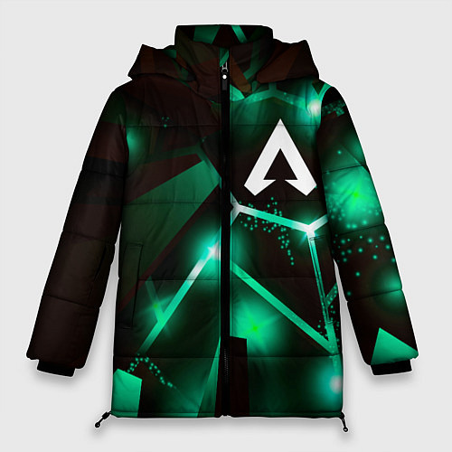 Женская зимняя куртка Apex Legends разлом плит / 3D-Черный – фото 1