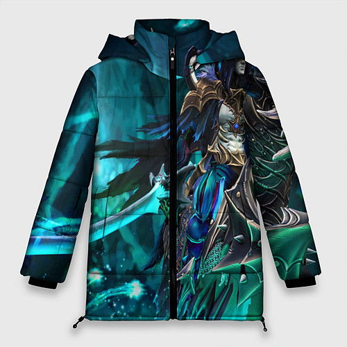 Женская зимняя куртка Dota 2 Abaddon / 3D-Черный – фото 1