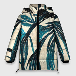 Женская зимняя куртка Винтажные пальмы