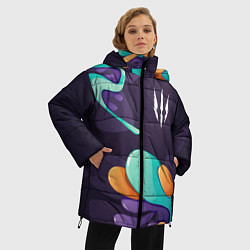 Куртка зимняя женская The Witcher graffity splash, цвет: 3D-черный — фото 2
