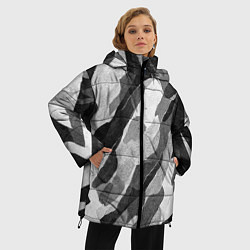 Куртка зимняя женская Зимник - камуфляж зимний косой, цвет: 3D-светло-серый — фото 2
