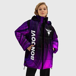 Куртка зимняя женская Bon Jovi violet plasma, цвет: 3D-черный — фото 2