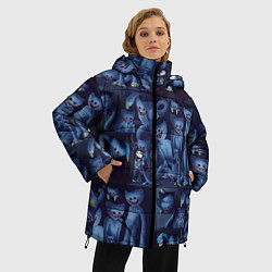 Куртка зимняя женская Хагги Вагги паттерн, цвет: 3D-светло-серый — фото 2