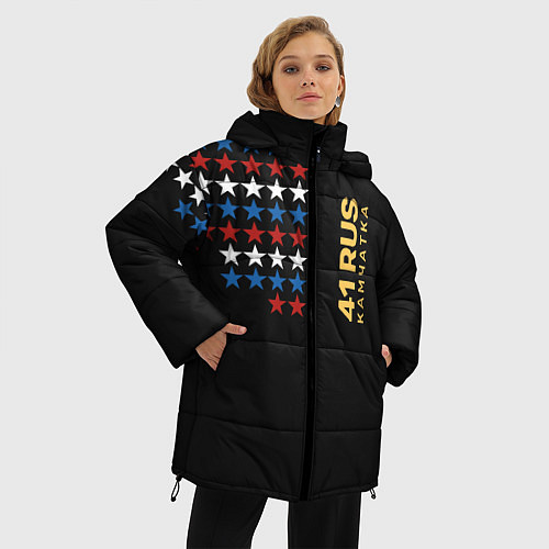 Женская зимняя куртка 41 RUS Камчатка / 3D-Светло-серый – фото 3