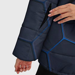 Куртка зимняя женская Неоновая броня голубая, цвет: 3D-светло-серый — фото 2