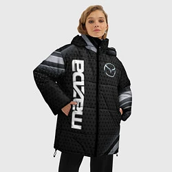 Куртка зимняя женская Mazda карбон, цвет: 3D-черный — фото 2