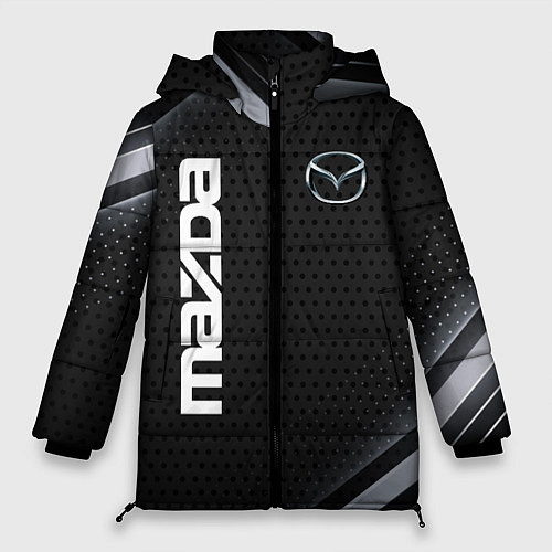 Женская зимняя куртка Mazda карбон / 3D-Черный – фото 1