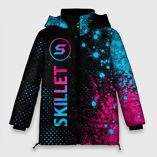 Женская зимняя куртка Skillet - neon gradient: по-вертикали / 3D-Черный – фото 1