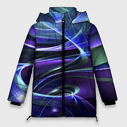 Женская зимняя куртка Абстрактные цветные полосы