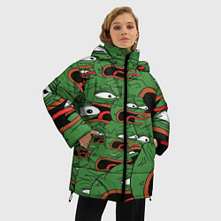 Куртка зимняя женская Пепе лягушка, цвет: 3D-черный — фото 2
