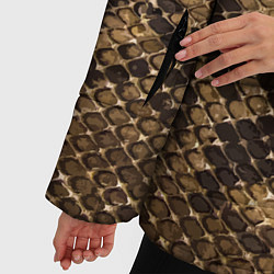 Куртка зимняя женская Кожа питона - fashion 2028, цвет: 3D-черный — фото 2