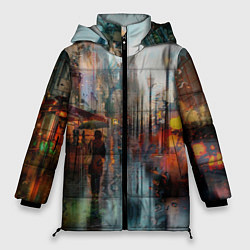 Куртка зимняя женская В Питере дождь, цвет: 3D-красный
