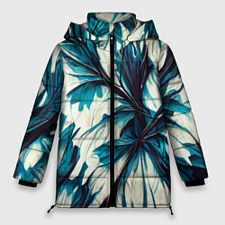 Женская зимняя куртка Абстрактные цветочные узоры