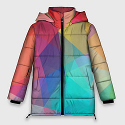 Женская зимняя куртка Нежный разноцветный фон