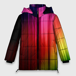 Куртка зимняя женская Цветной спектр, цвет: 3D-красный