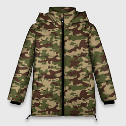 Куртка зимняя женская Камуфляж ВСР-98 Флора, цвет: 3D-черный