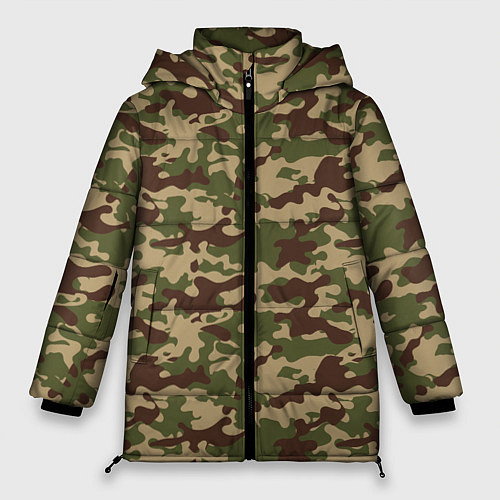 Женская зимняя куртка Камуфляж ВСР-98 Флора / 3D-Светло-серый – фото 1