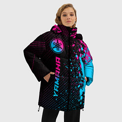 Куртка зимняя женская Yamaha - neon gradient: по-вертикали, цвет: 3D-черный — фото 2