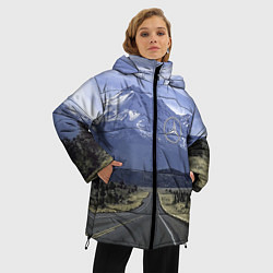 Куртка зимняя женская Мерседес - очередная вершина!, цвет: 3D-красный — фото 2