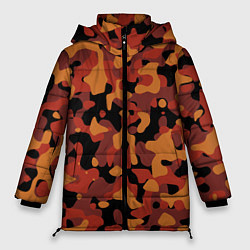 Куртка зимняя женская Камуфляж Common Orange, цвет: 3D-черный