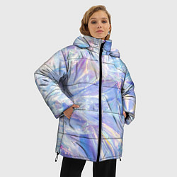 Куртка зимняя женская Текстура из 90-х, цвет: 3D-светло-серый — фото 2