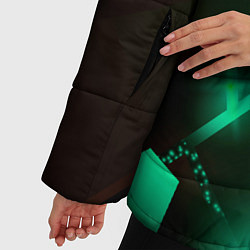 Куртка зимняя женская Need for Speed разлом плит, цвет: 3D-черный — фото 2