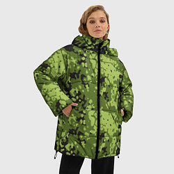 Куртка зимняя женская Камуфляж M-84, цвет: 3D-черный — фото 2