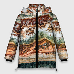 Женская зимняя куртка Натуральный природный камень агат