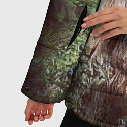 Куртка зимняя женская Мудрое Таинственное Дерево, цвет: 3D-светло-серый — фото 2